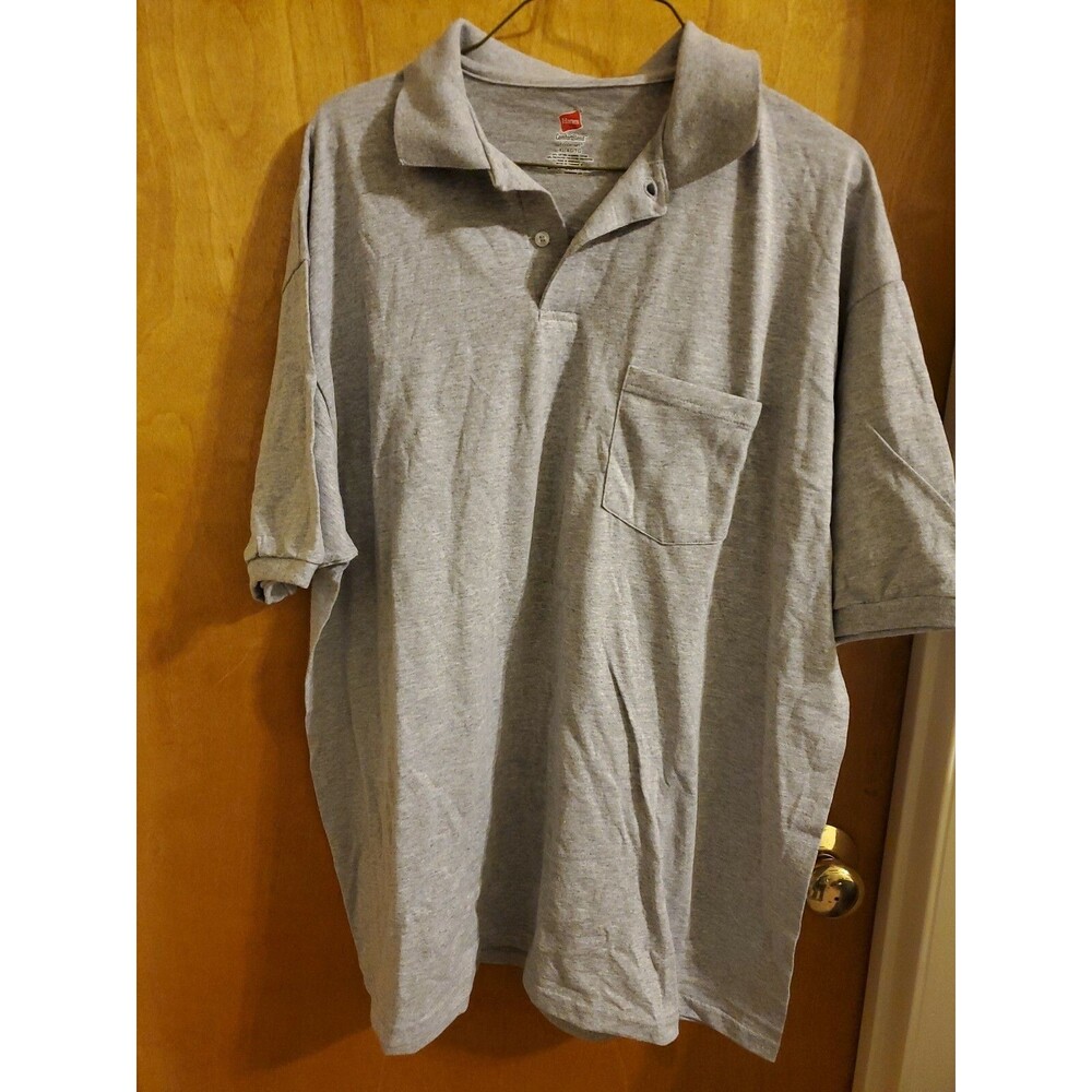 Hanes Golf Tee Men's Polo Shirt Cotton-Blend EcoSmart Jersey Men's Sport Comfort